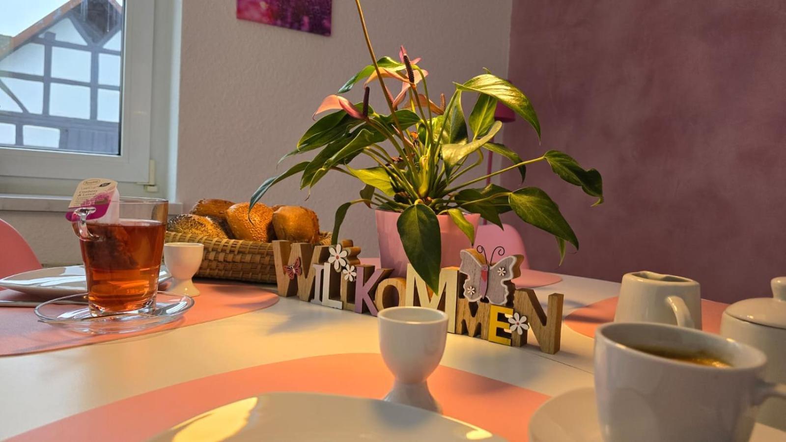 Happy Homes Pink - Up To 5 - Kueche - W-Lan - Netflix - Honig - Badewanne Nidda Luaran gambar